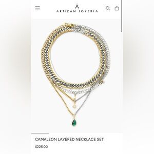 Artizan Joyería Camaleon Layered Necklace Set